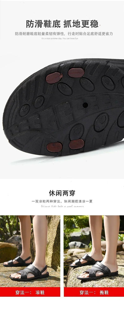 Shiatsu Slippers for Men Cheap Shoes Man Summer Slippers Replicas Luxury Brands Shoes Men Sandals 2024 Trending Flat Sandal Mens