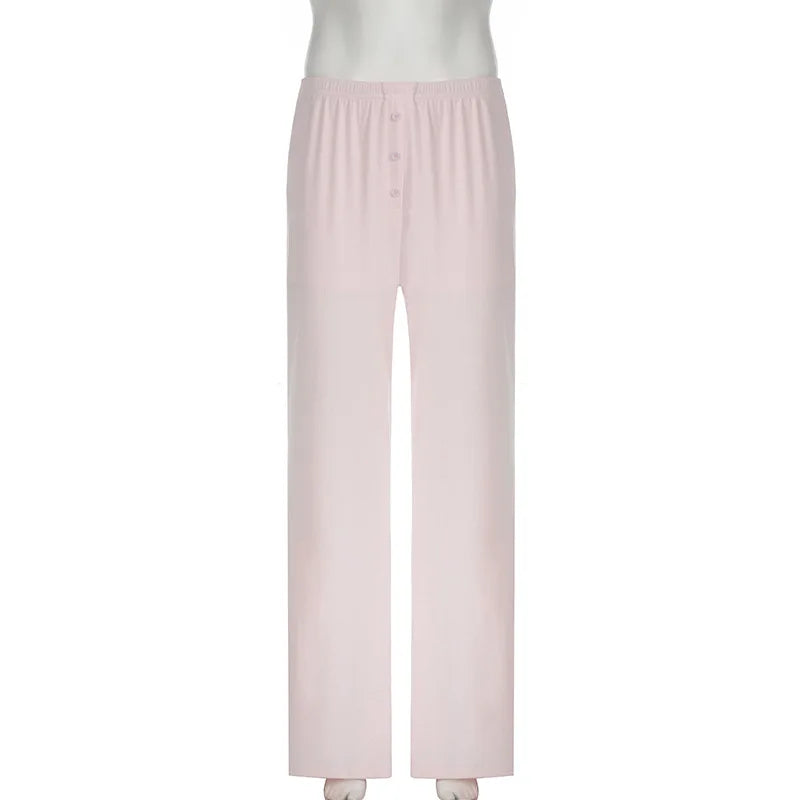 Women Homewear Two Piece Pajamas Set Elegant Long Sleeve Crop Top Wide Leg Pants Suit Outfits Loungewear Sleepwear Pyjamas