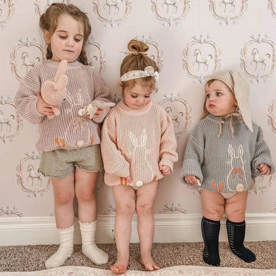 Rabbit Cotton Bunny Sweatshirt Pullover | Jumper | Sweater |Oversized |Cute Children Outfits
