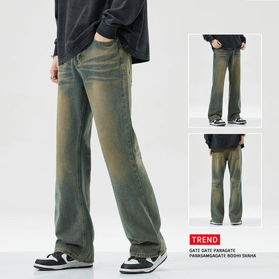 Men's Jeans Man Denim Shorts Jean Streetwear Mens Trousers Wide Y2k Pants Baggy Jeans Clothing Flared Male Cargo New Pant Ripped