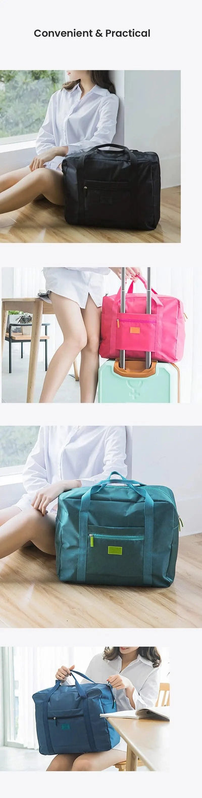 Foldable Travel Duffel Bag Lightweight Travel Bag for Women