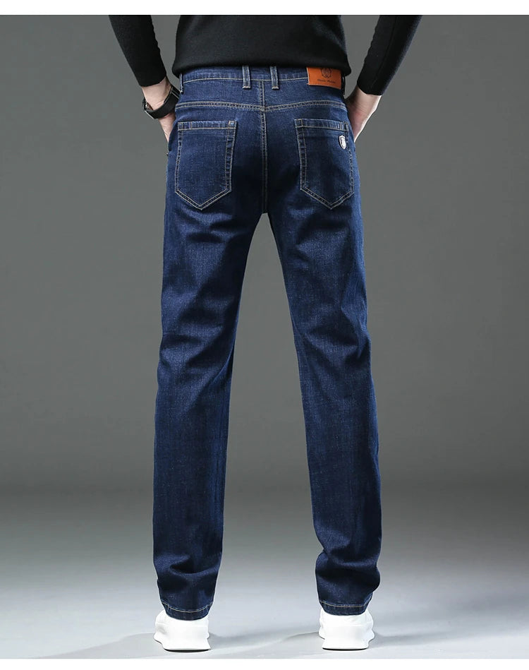New Men Classic Jeans Jean Homme Pantalones Hombre Men Mannen Soft Black Biker Masculino Denim Overalls Mens Pants Size 30-40