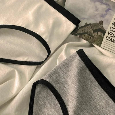 Women Panties Mid-Waist Cotton Solid Simple Sports Underwear Girls'S Briefs Comfortable Breathable Female's Lingerie