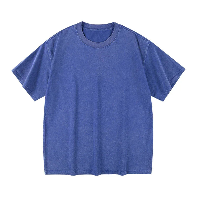 Men's Women Washed Vintage T-Shirts Street Hip Hop