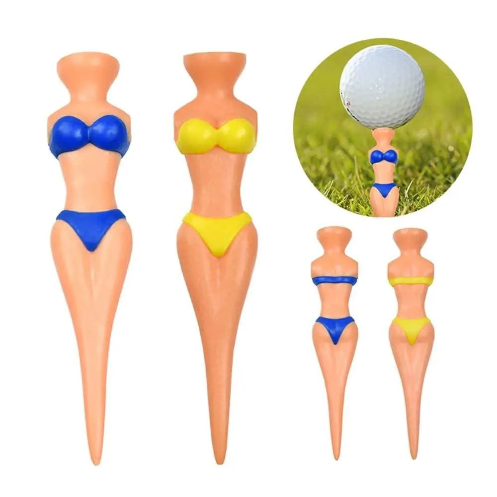 5 Pcs/Lot Women Ball Holder Lady Model Bikini Outdoor Golf Tees Golf Training Golf  Accessories Clubs Tee