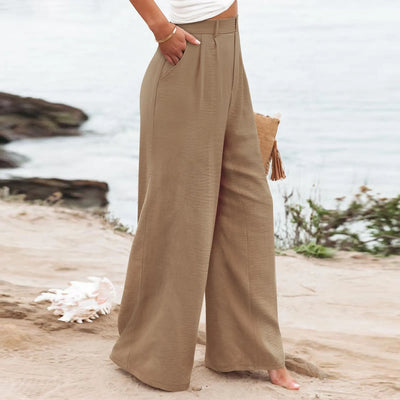 Women's Wide Leg Pants High Elastic Waisted In The Back Business Work Trousers Long Casual Pants Pants for Women Women’s Pants