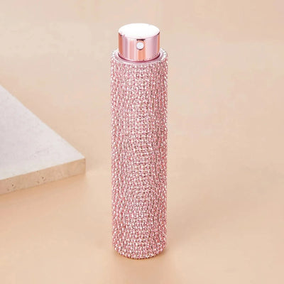 Luxury 10ml Perfume Spray Bottle Bling Rhinestones Refillable Perfume Atomizer Empty Bottle Travel Cosmetic Essential Container