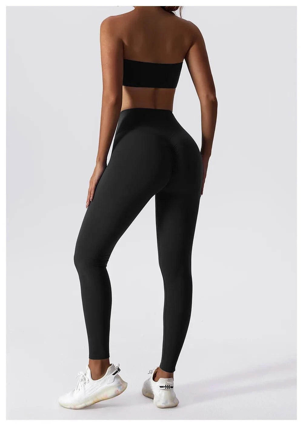 Women Strapless Bra Padded Top Stretchy Fitness Yoga Tops