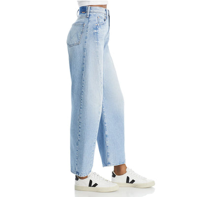 24 Spring/Summer New European and American High Waist Small O-cut Denim Pants for Women