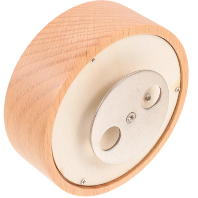 100Mm Wooden Rotating Music Box Base Diy Musical Box Accessory Replacement Part Craft Home Decor Gift Round Spinning Music Box