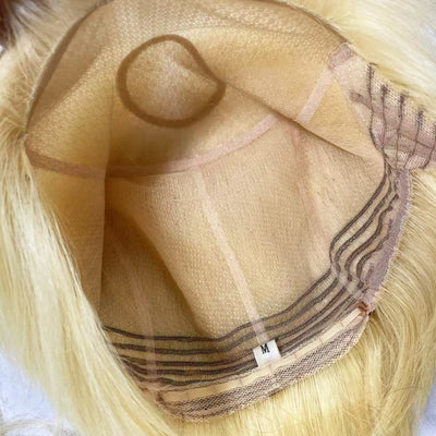 Human Hair Wig Short Pixie Cut Full Lace Silk Base Crown Virgin European Hair Thin Light Breathable Wear to Go for Women