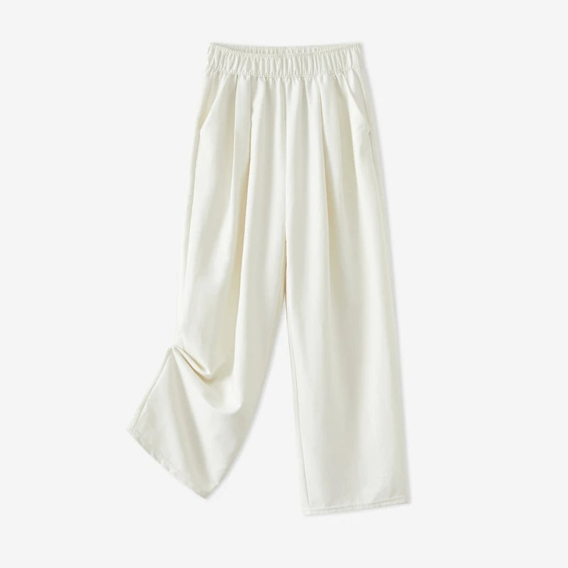 Women's wide-leg pants: new spring and autumn styles for versatile sports casual pants.