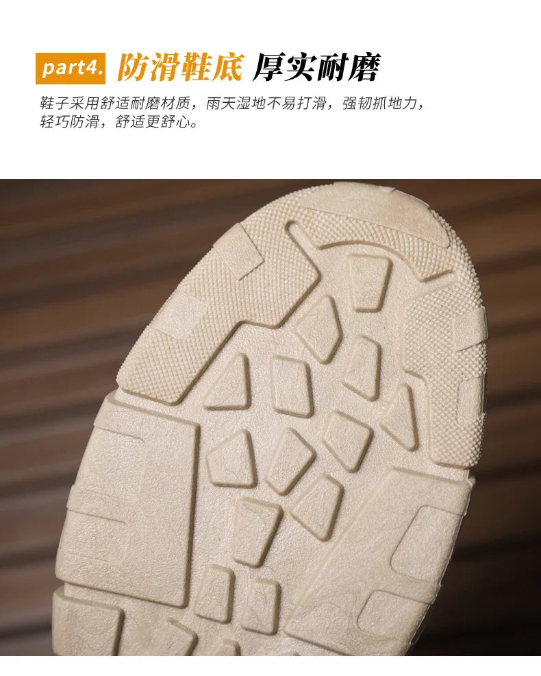 Outdoor Training Men's Tactical Boots High-Top Desert Shoes Camouflage Climbing Hiking Shoes for Men Canvas Platform Ankle Boots