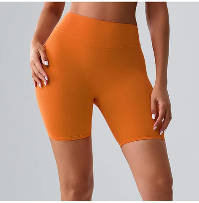 Women Sports Biker Shorts Women High Waist Yoga Shorts Cycling Shorts Push Up Fitness Leggings Tummy Control Yoga Slim Shorts