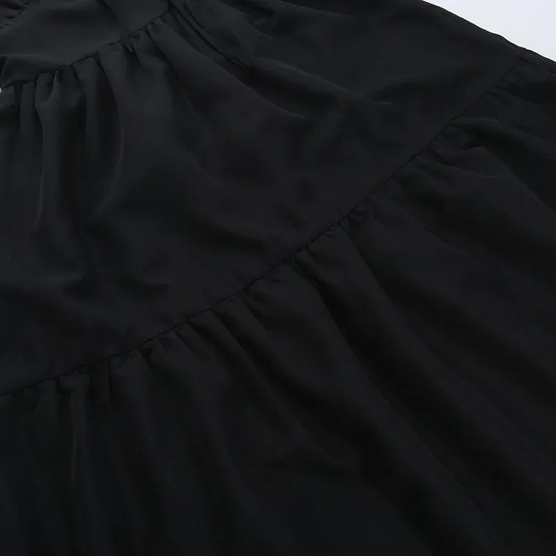 BOOFEENAA Halter Backless Maxi Long Dress Sexy Vacation Outfits White Black Summer Dresses for Women Clothes 2024 C66-CH28