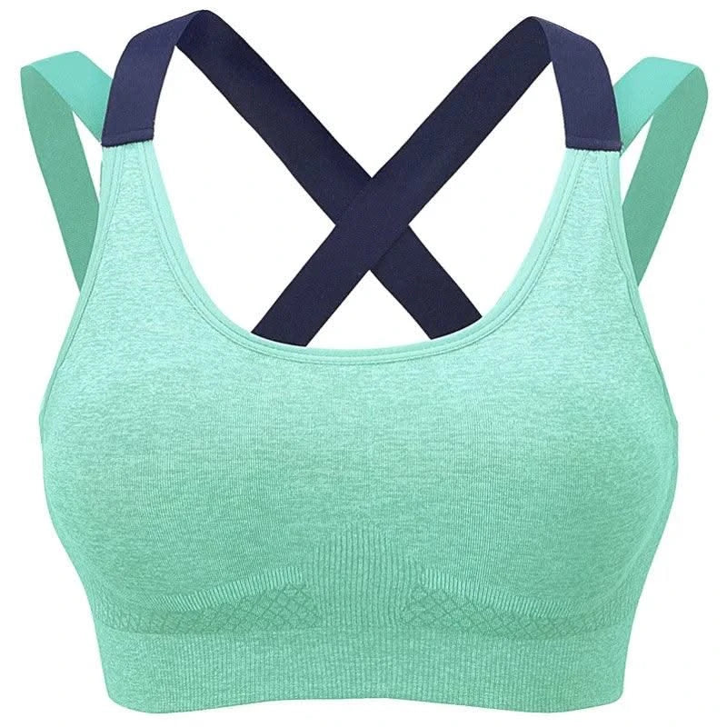 Women's Fashion Back Sports Bra Women Running Fitness Shockproof Underwear Moisture Wicking Quick Drying Sports Undershirt