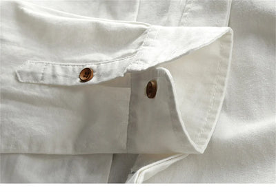 Plus Size 6XL 7XL Men's Casual Cotton Linen Shirt Formal Retro Long Sleeve Soft Loose Shirts Male Oversized Clothing Shirts Tops