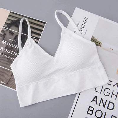 Women's Tube Top Crop Seamless Back Outdoor Sports Underwear Bra