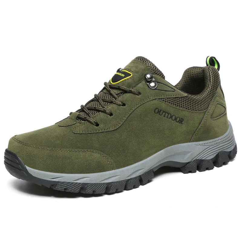 Outdoor Mountain Hiking Boots 2025 Autumn New Men's Non Slip Climbing Trekking Walking Hunting Tactical Rubber Sneakers