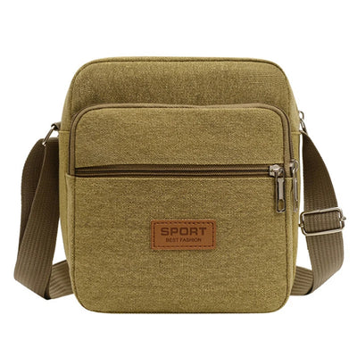 Men's Fashion Canvas Small Bag Casual Men Mini Handbags Male Crossbody Shoulder Messenger Bags For Men Business Sidebag