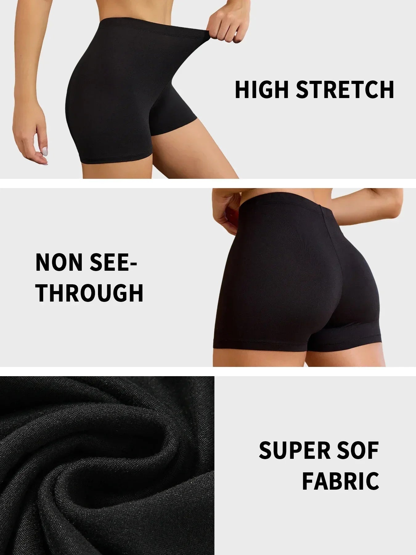 Biker Shorts For Women Super Soft No See Through Workout Yoga Running Cycling Push Up Gym Fitness Shorts Women's Activewear