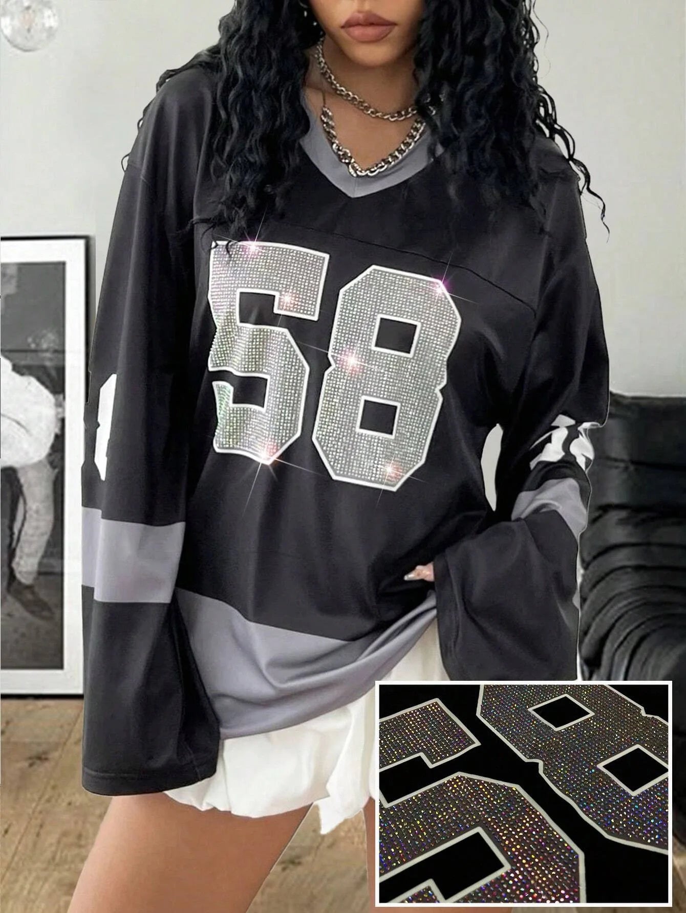 Sporty Activewear Number Printed T Shirt Casual Loose O-Neck Short Sleeve Tees Women 2025 Summer Fashion Streetwear Lady