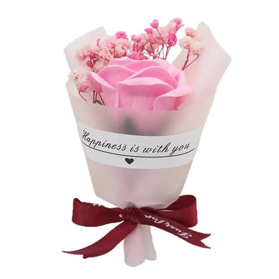 Scented Flowers Soap Ornamental Soap Rose Flower Essential Nice-looking  Durable Valentine's Day Soap Rose Flower