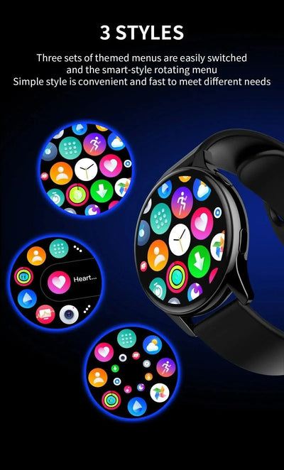 2025 Women Bluetooth Call Smart Watch HeartRate Blood Pressure Monitoring Smartwatches Waterproof Men Smartwatch For Samsung IOS