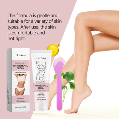 Intimate Areas Painless Hair Remover Cream Hair Growth Inhibitor Armpit Leg Permanent Depilatory Smooth Moisturizing Skin Care