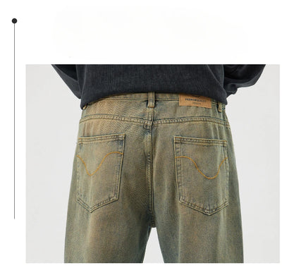 Men's Jeans Man Denim Shorts Jean Streetwear Mens Trousers Wide Y2k Pants Baggy Jeans Clothing Flared Male Cargo New Pant Ripped