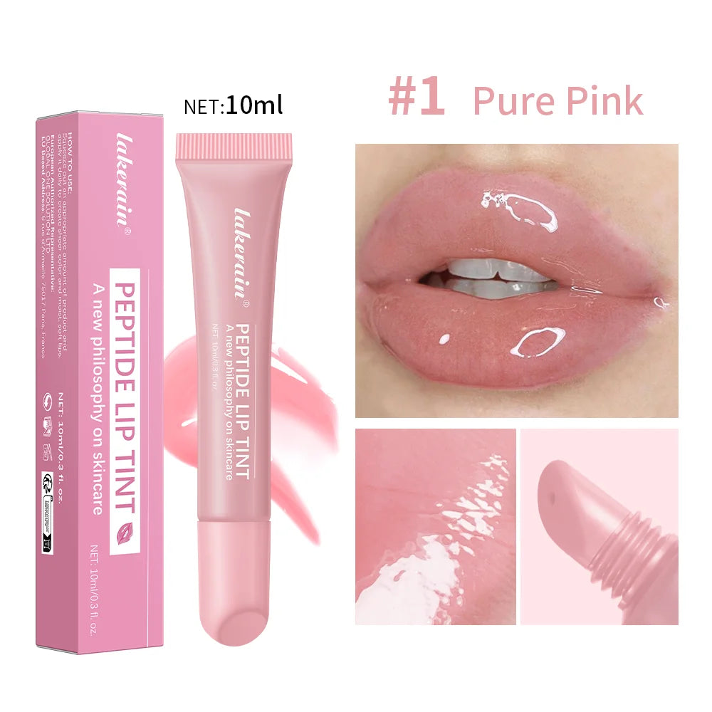 Plump Moisturizing Glossy Mirror Lip Gloss Nutritious Lip Oil Cosmetic Portable Lip Makeup Reduce Fine Lines On Lips For Women