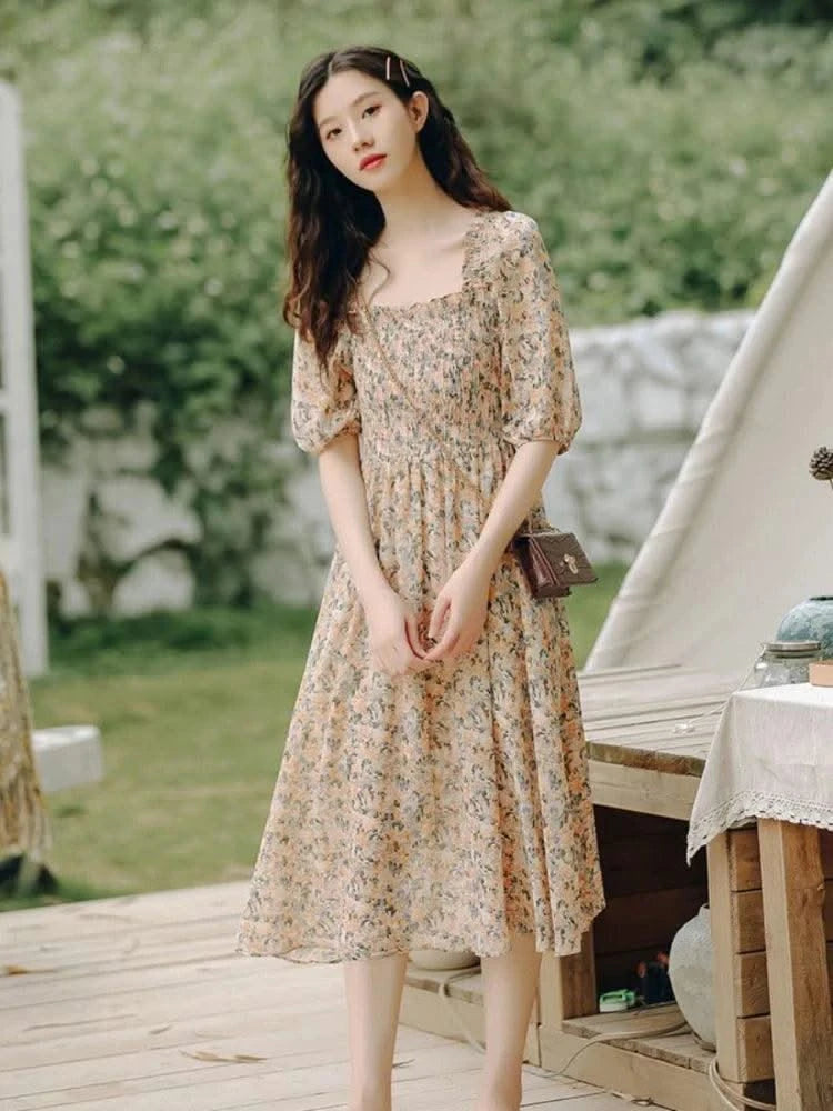 Female Dresses Pink Women's Dress Floral Graduation Formal Occasion Flower Birthday Elegant and Beautiful 2024 Fashion Summer X