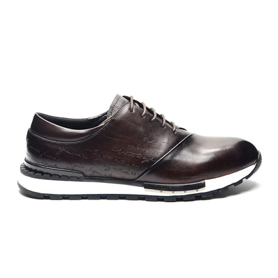 Luxury Brand Design Men's Oxford Shoes Fashion France Style Leather Sneakers Slip-on Casual Business Travel Non-slip Male Shoes