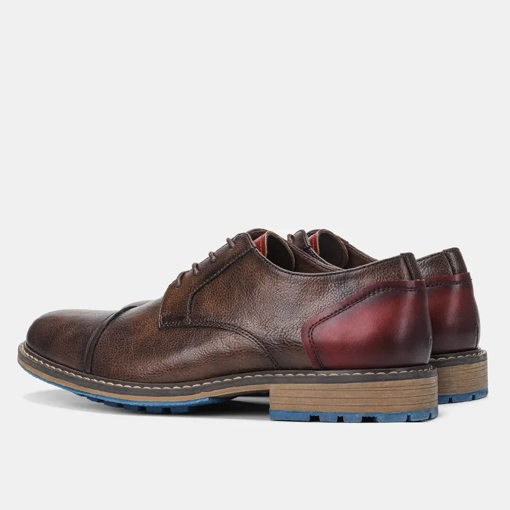 Men's Formal Shoes British Retro Brogue Shoes Mens Casual Business Leather Oxfords Men Office Dress Shoe Flats