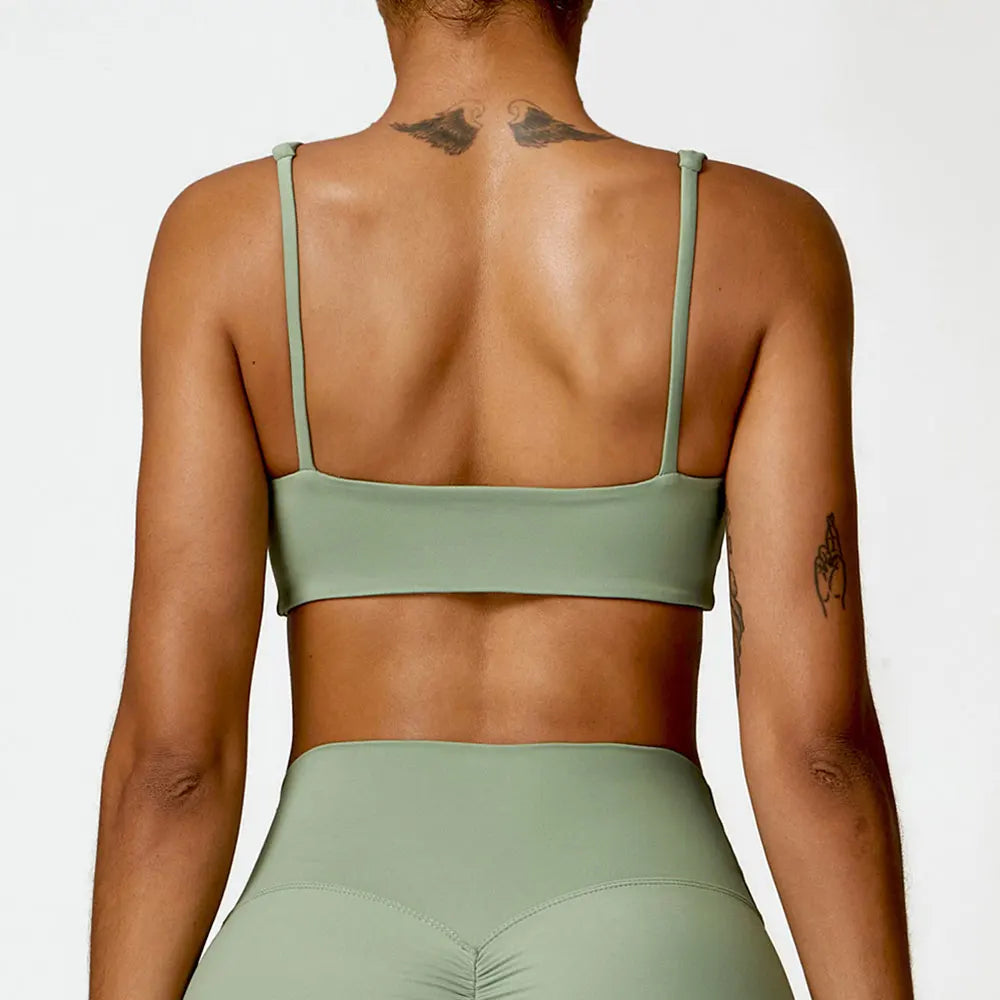 Women Underwear Sports Bras For Fitness Yoga Running Jogging Gym Wear Stretch Padded Sling Sport Top  Athletic Vest Yoga Bra