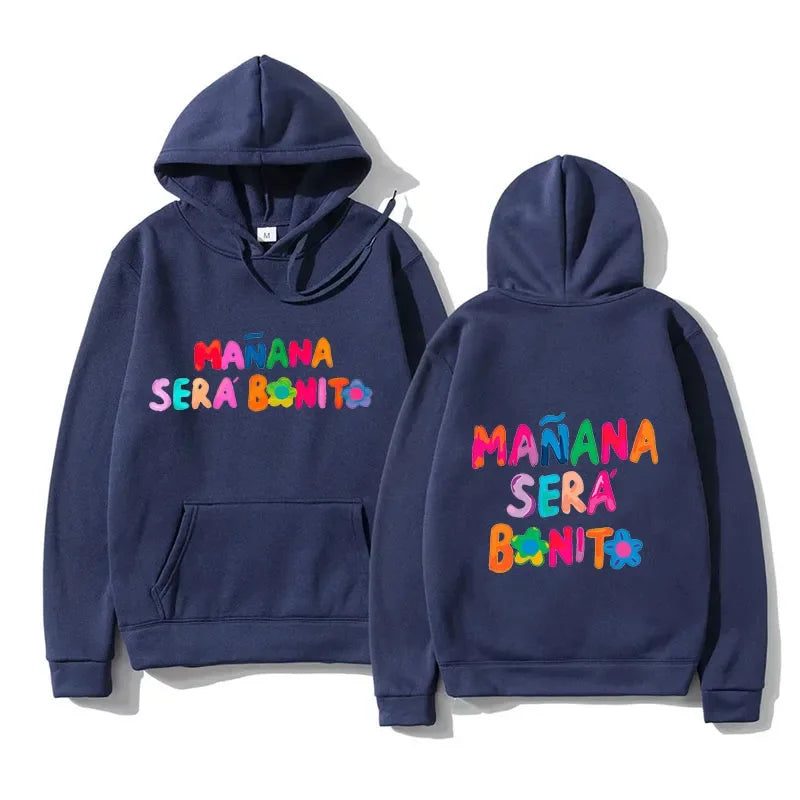 Men's Hoodies Manana Sera Bonito Bichota Karol G Women Sleeve Print Women Graphic Hooded Sweatshirt O Neck Trendy Clothes
