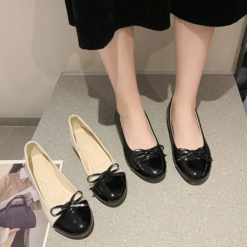 Non-slip Bowknot Comfortable Flat Ballerina Shoes for Women