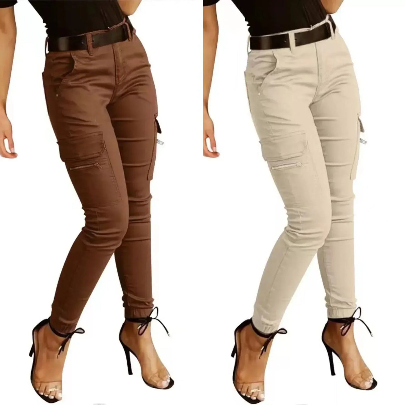 Fashion New Slim Fit Pencil Pants Women Streetwear Solid Casual Trousers Women Joggers Pockets Cargo Pants Female Pantalon 26211