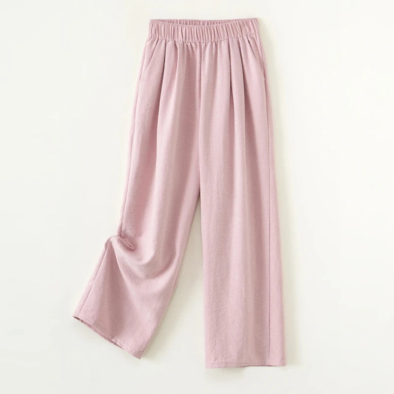Women's wide-leg pants: new spring and autumn styles for versatile sports casual pants.