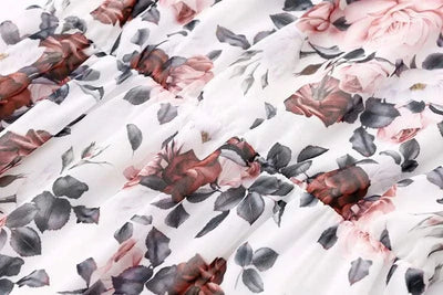Summer Floral Print Dress For Women New Sleeveless Round Neck Dress Ruffled Short Sleeve Chiffon Print Short Dress For Women