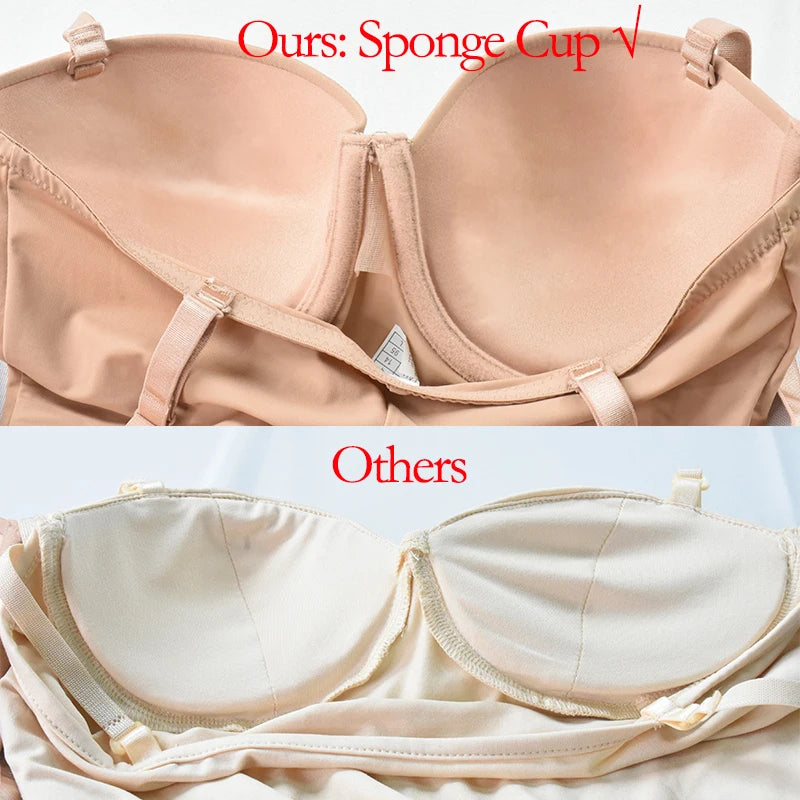 Shapewear Women Sexy Dress Control Slips Dress With Bra Push Up Slimming Sheath Underwear Body Shaper Waist Trainer Corset