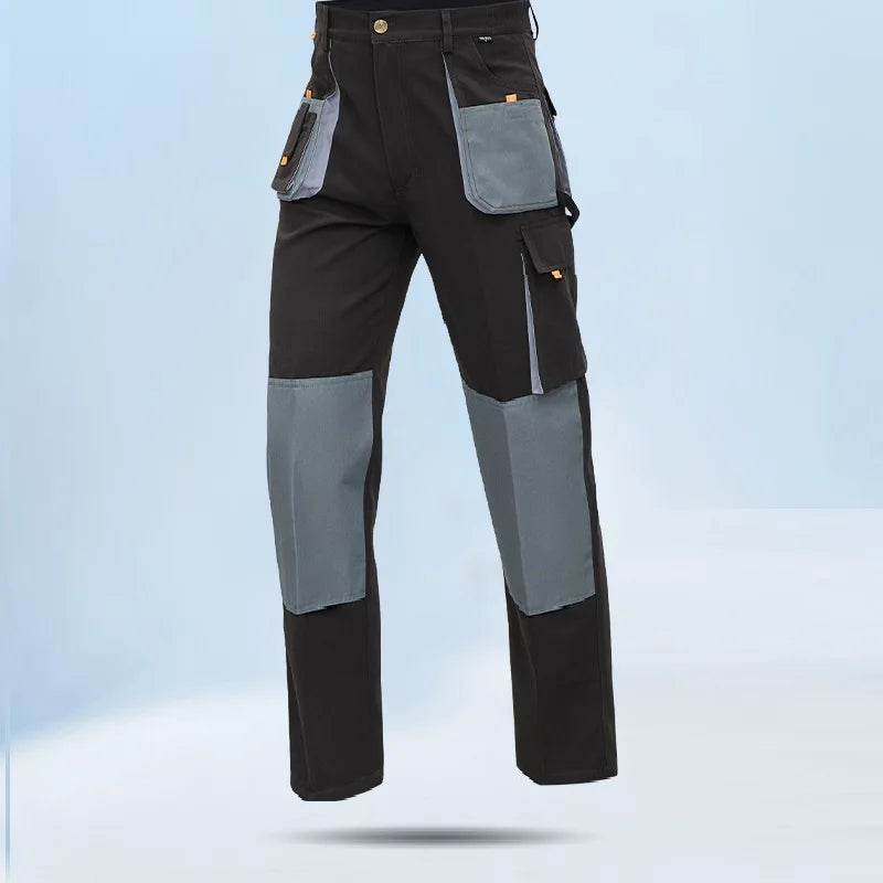 Work Trousers Working Pants For Men Cargo Pants Men Workwear Multi-pocket Outdoor Hiking Joggers Pants Functional Pockets Pants