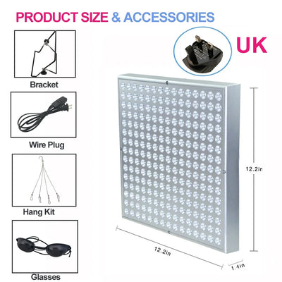 NEW LED Red Light Therapy Panel Lamp for Facial Anti Aging SkinCare Beauty 225 LED Light Body Pain Relief Physical Therapy Tools
