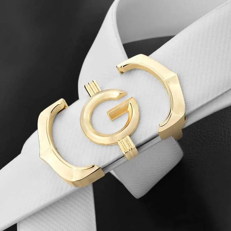High quality genuine leather fashion G Designer belts men | Cowskin casual white Waist Strap