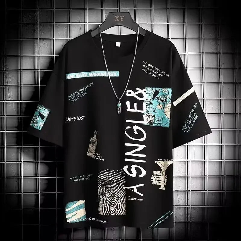 Men New T Shirt  Fashion Novelty  T Shirt   Tops Shirts Tee T-Shirt Crew Neck Streetwear Retro Style Multiple Colors Available