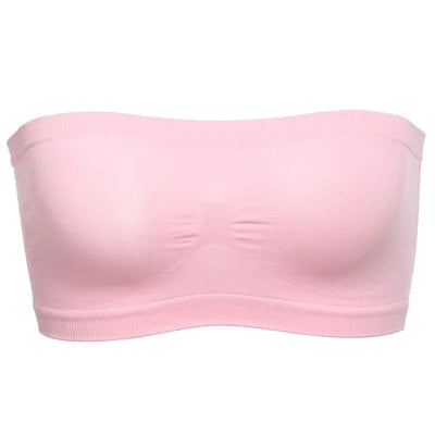 Women Breathable Mesh Tube Bra Seamless High Elastic Wrapped Sexy Invisible Strapless Chest Wraps Tube Tops Pregnant Mothers Bra