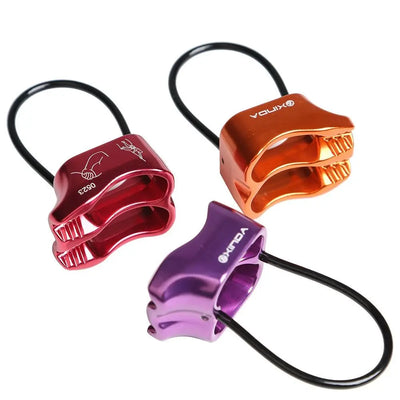 Downhill Be-lay Rappel Device Safety Ring Double Slot Rock Climbing Rappel Professional ATC Climbing Descender Mountaineering