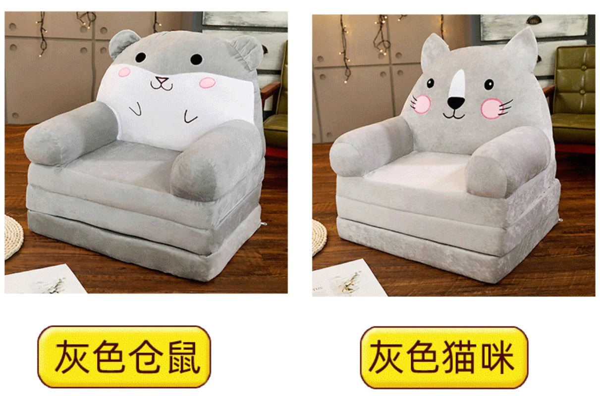 Sofas Children Sofa Cute Cartoon Lazy Folding Small Sofa Bed Girl Princess Baby Toddler Dual-purpose Child Seat  Sofas Princess