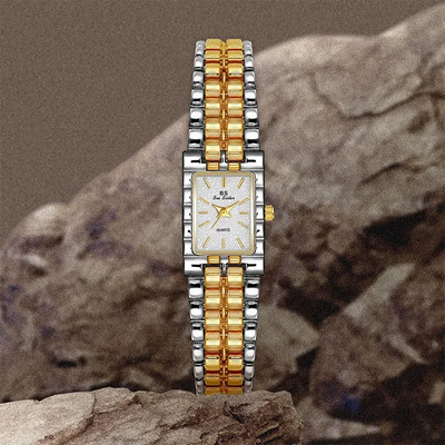 Luxury Ladies' Watch Retro Elegant Gold Silver Small Square Watch High Quality Watchchain Gift Watches For Women