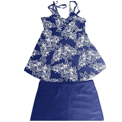 Summer Period Swimwear For Teens Bikini Women'S Print Split Swimsuit Fashion Swimwear Beachwear Solid Beachwear Biquini New